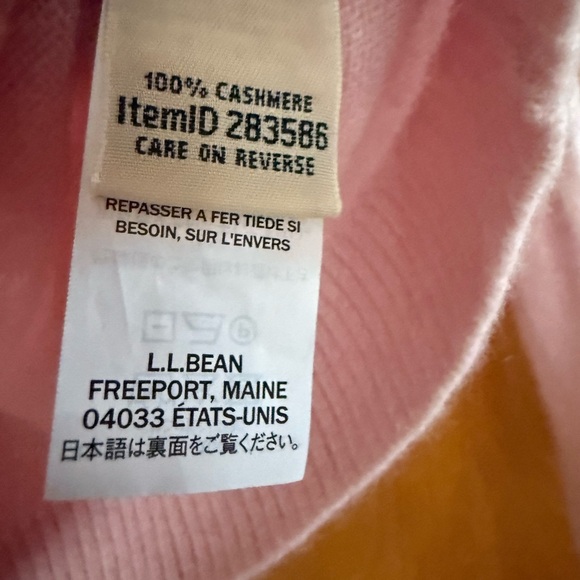 L.L. Bean Soft Pink Knit Top - Picture 3 of 4